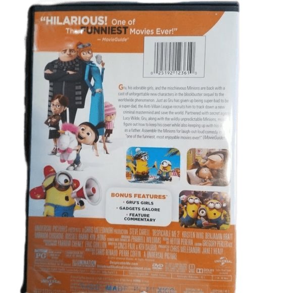 Despicable Me 2 and Minions 2 Disc DVD Animated Movie Bundle Gru Children Family - Picture 4 of 5